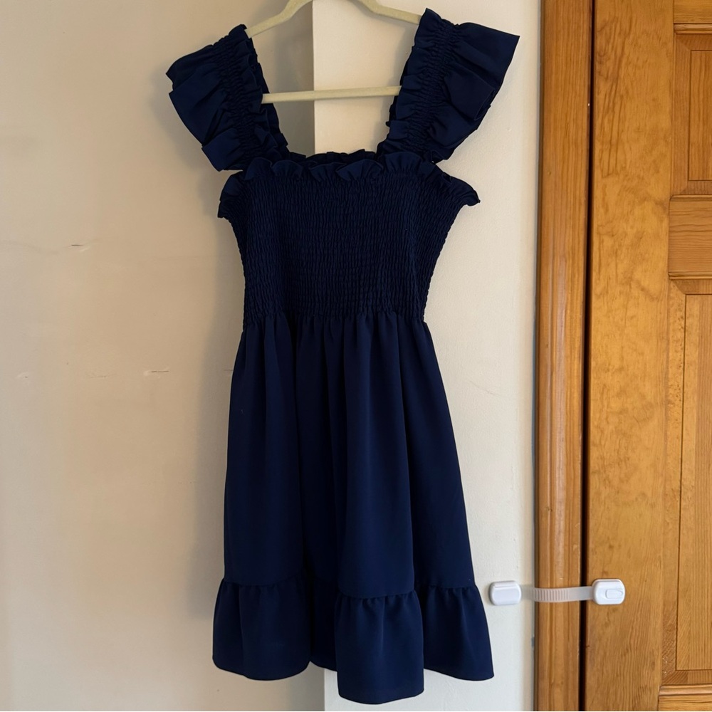 Hill House Nap Elizabeth Nap Dress navy blue crepe - Medium